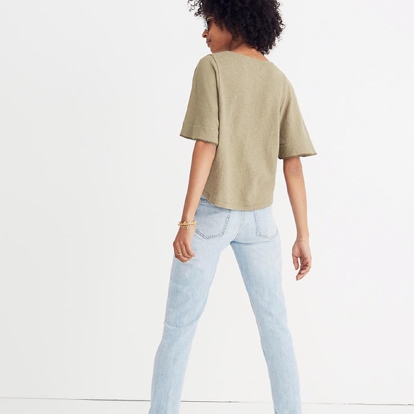 Madewell Texture & Thread Flutter-Sleeve Top - Picture 4 of 9